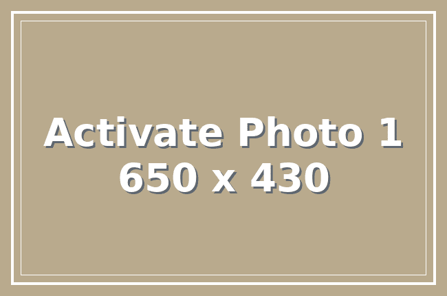 Activate Photo 1