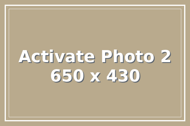 Activate Photo 2